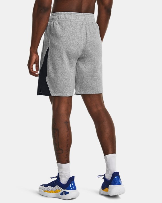 Men's Curry Splash Fleece Shorts, Gray, pdpMainDesktop image number 1